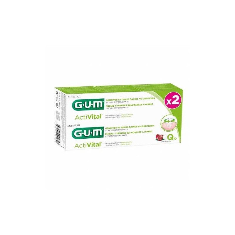 Gum - Sunstar Italiana Gum Activital Dentifricio Gel Duo 75 Ml