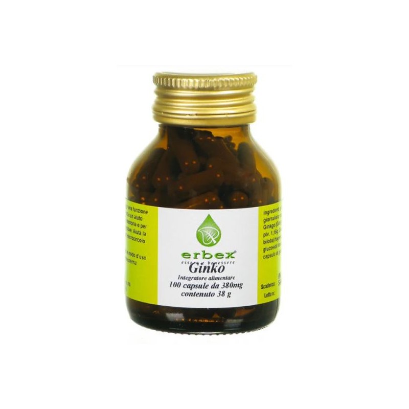Erbex - Erbex Ginkgo Biloba 100 Capsule 380 Mg