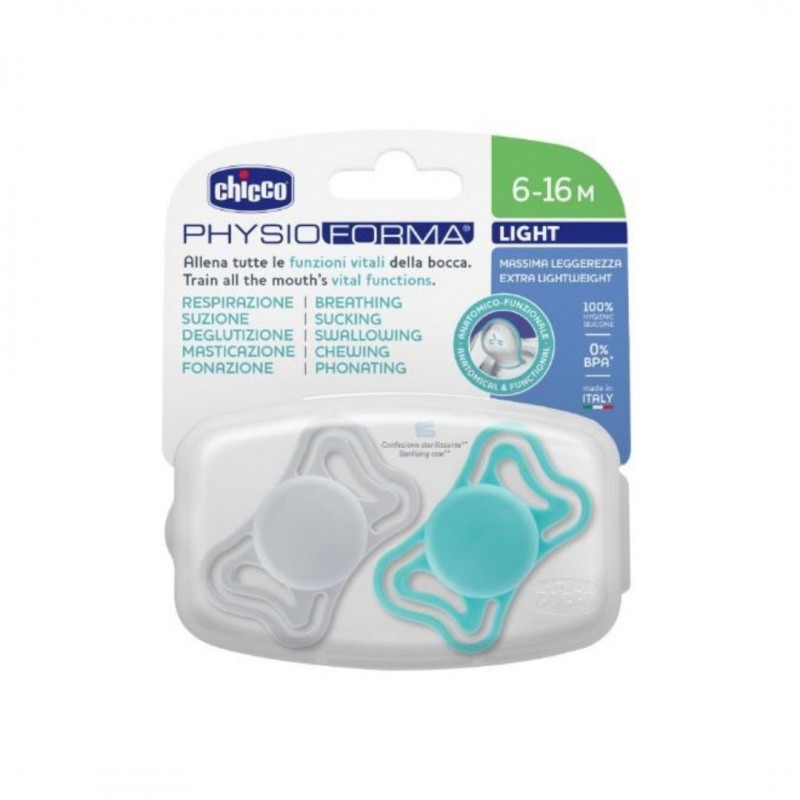 Chicco - Chicco Succhietti Physioforma Light 6-16 Mesi - 2 Pezzo