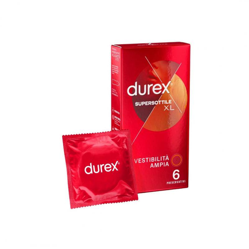 Reckitt Benckiser - Durex Supersottile Xl Vestibilità Ampia - 6 Pezzi