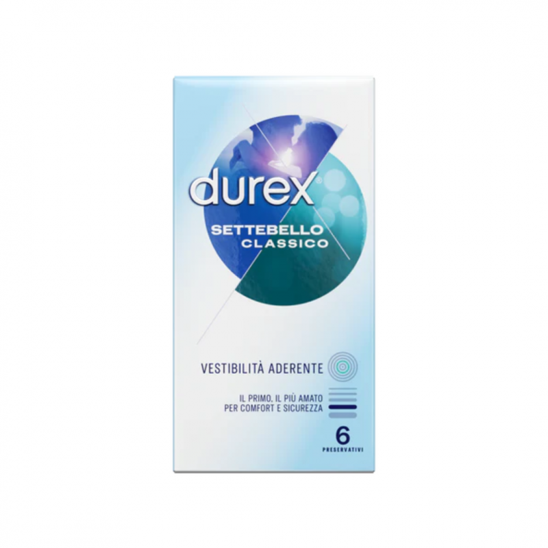 Reckitt Benckiser - Durex Settebello Classico Vestibilità Aderente - 6 Pezzi