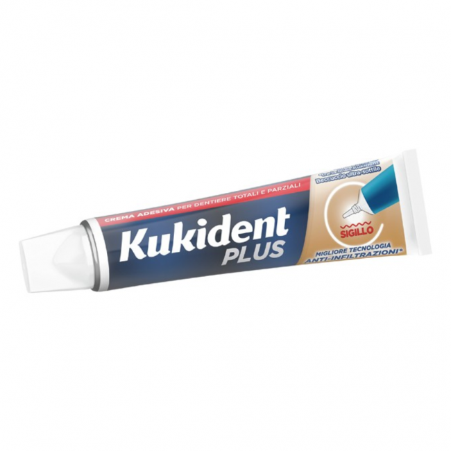 Procter & Gamble - Kukident Plus Sigillo Anti Infiltrazioni Crema Adesiva Dentiere - 57g