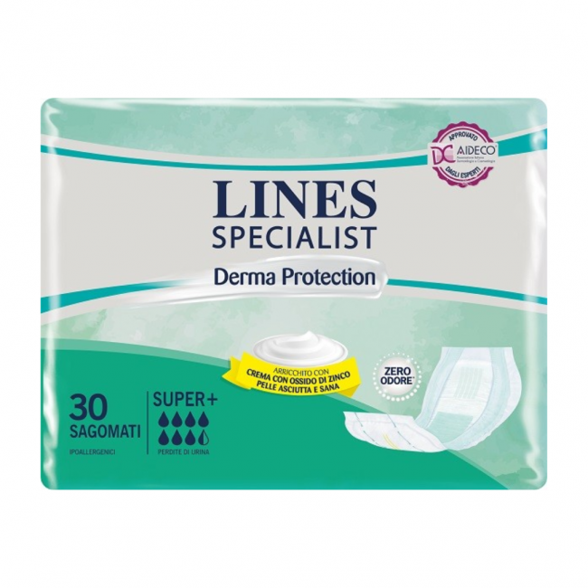 Lines - Lines Specialist Derma Protection Pannoloni Sagomati Super - 30 Pezzi