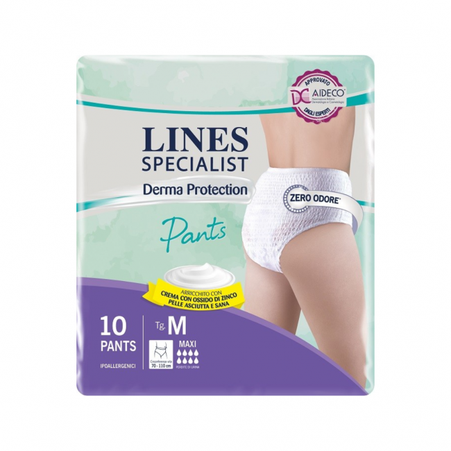 Lines - Lines Specialist Derma Protection Pants Assorbenti Maxi M - 10 Pezzi