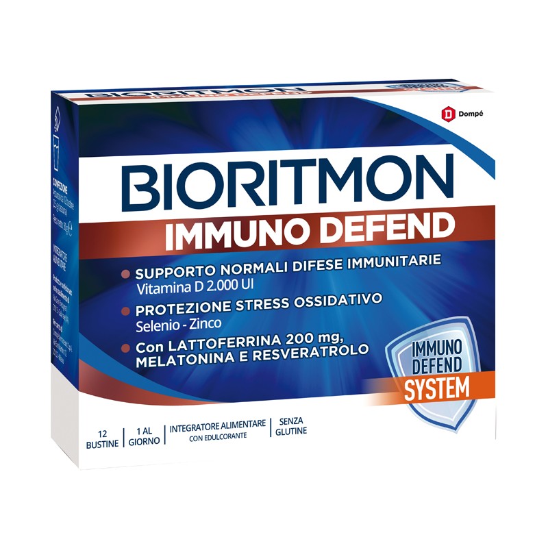 Dompe' Farmaceutici - Dompé Bioritmon Immuno Defend Supporto Immunitario - 12 Bustine