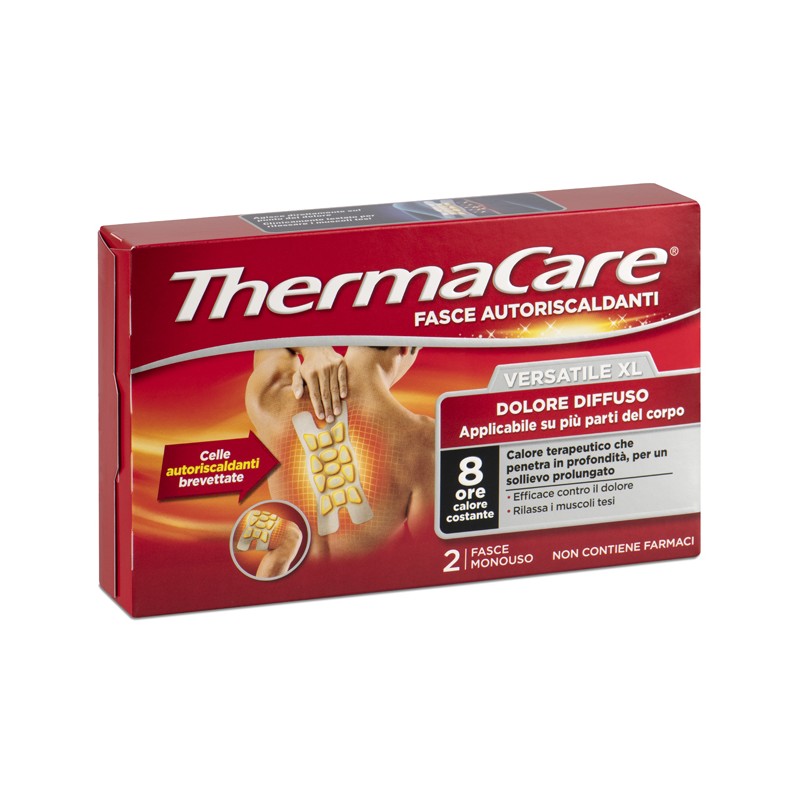 Angelini Pharma - Angelini Fascia Autoriscaldante A Calore Terapeutico Thermacare Versatile Xl 2 Pezzi