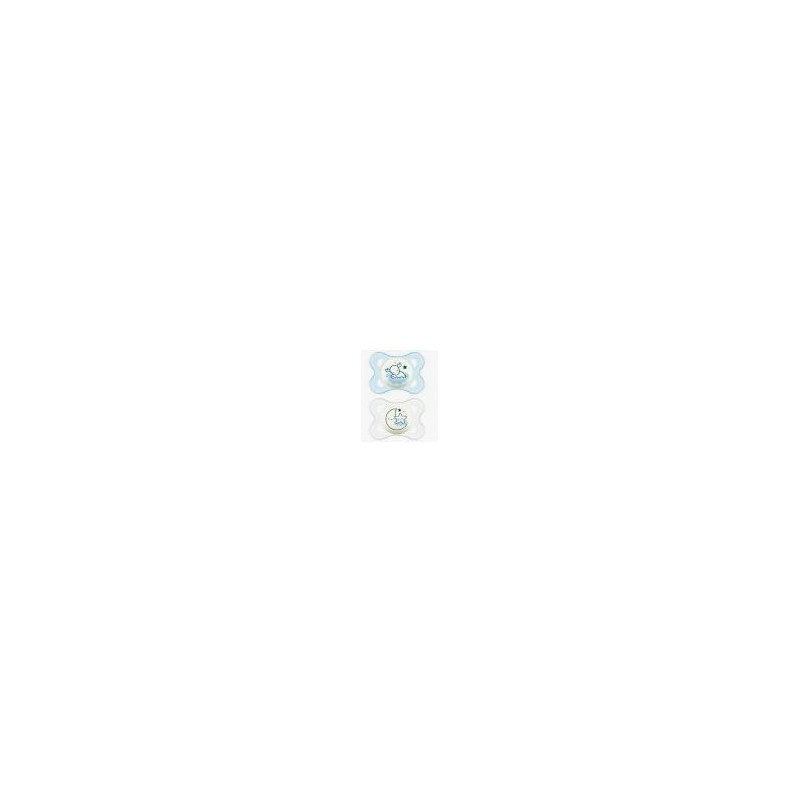 Mam Baby - Mam Night Succhietto Per Maschietti 2-6 Mesi - 2 Pezzi