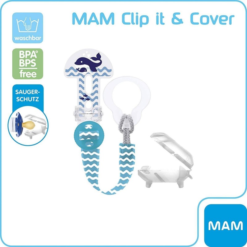 Mam Baby - Mam Clip It & Cover Portasucchietto Neutro - 1 Pezzo