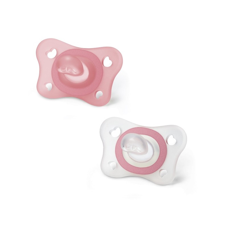 Chicco - Chicco Gommottino Girl Silicone 2-6 Mesi 2 Pezzi Ita C