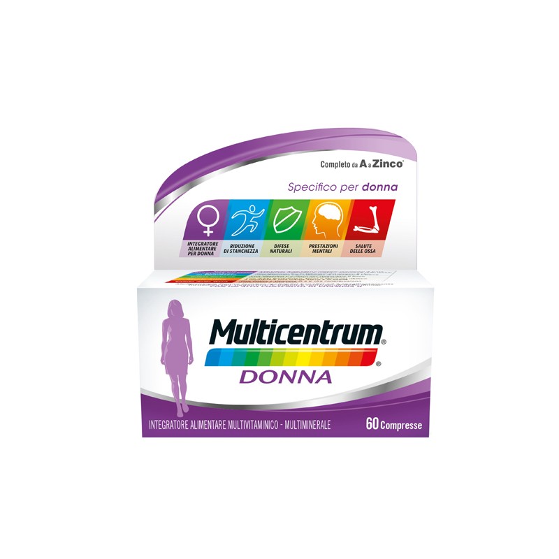 Multicentrum - Multicentrum Donna Integratore Acido Folico - 60 Compresse