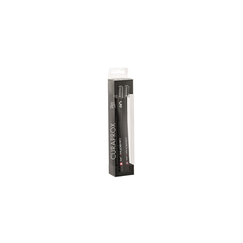 Curaprox - Curaden Ag Curaprox Black Is White Dentifrici Sbiancanti 2 Spazzolini