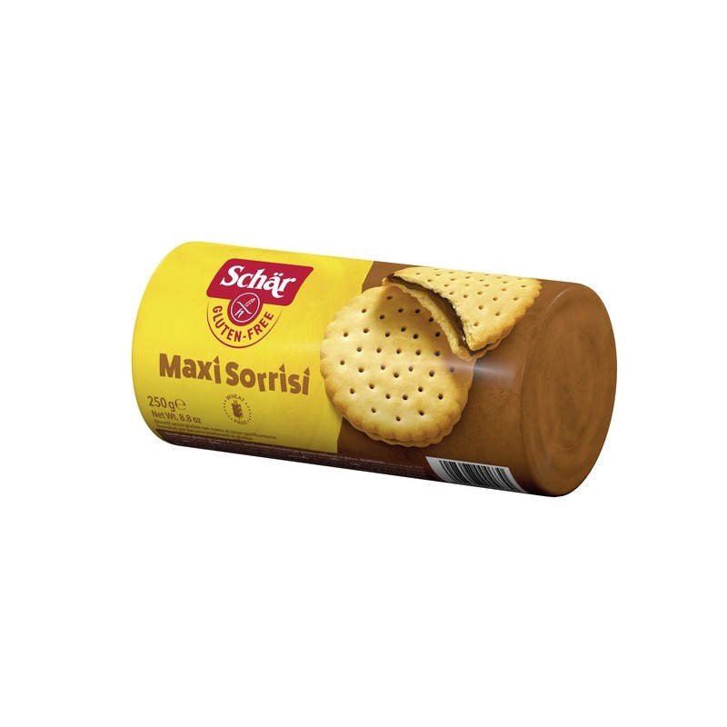 Schar - Dr. Schar Schar Maxi Sorrisi Biscotti Con Crema Al Cacao 250 G