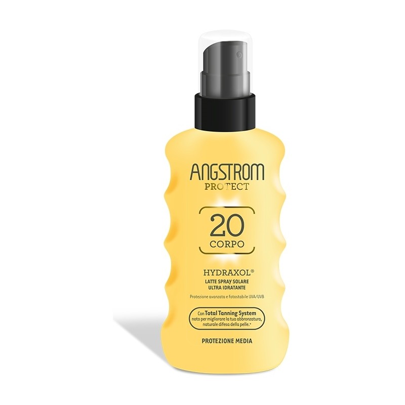Angstrom - Perrigo Italia Angstrom Protect Hydraxol Latte Spray Solare Protezione 20 175 Ml