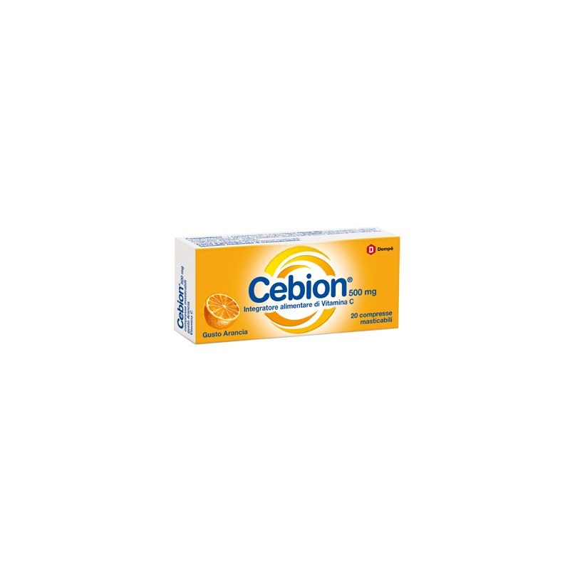 Procter & Gamble - Cebion Masticabile Vitamina C Senza Zucchero - 20 Compresse Gusto Arancia