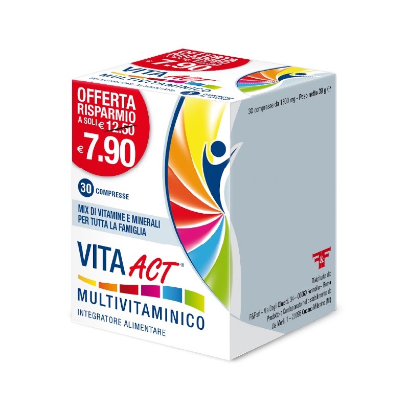 Felpharma Srl - Vita Act Multivitaminico - 30 Compresse