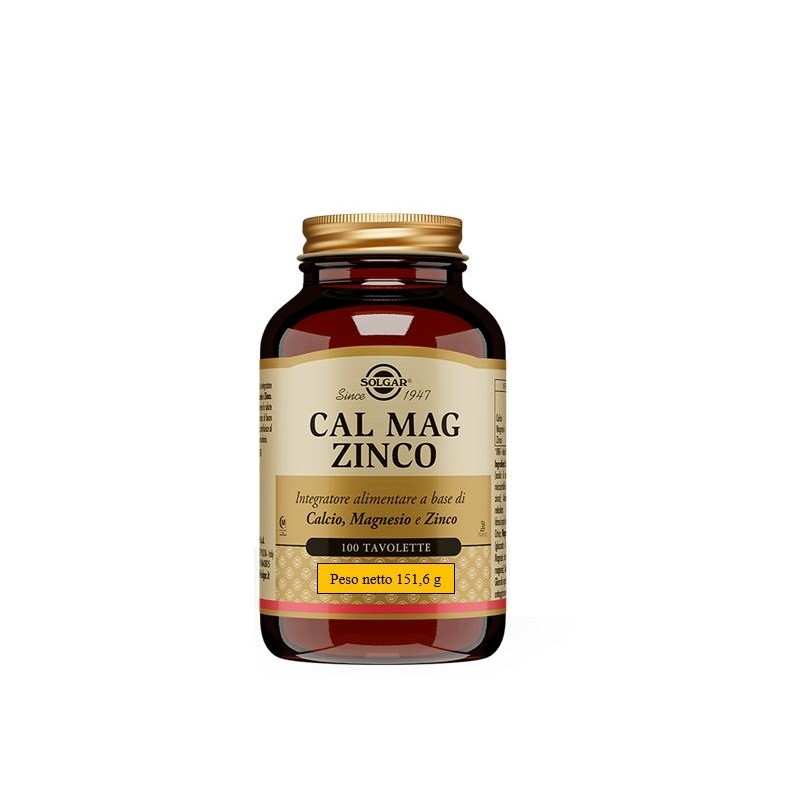 Solgar - Solgar It. Multinutrient Cal Mag Zinco 100 Tavolette
