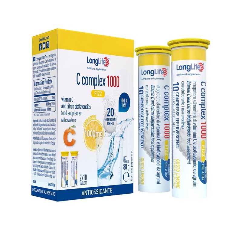 Longlife - Longlife C Complex 1000 Fizz 20 Compresse Effervescenti