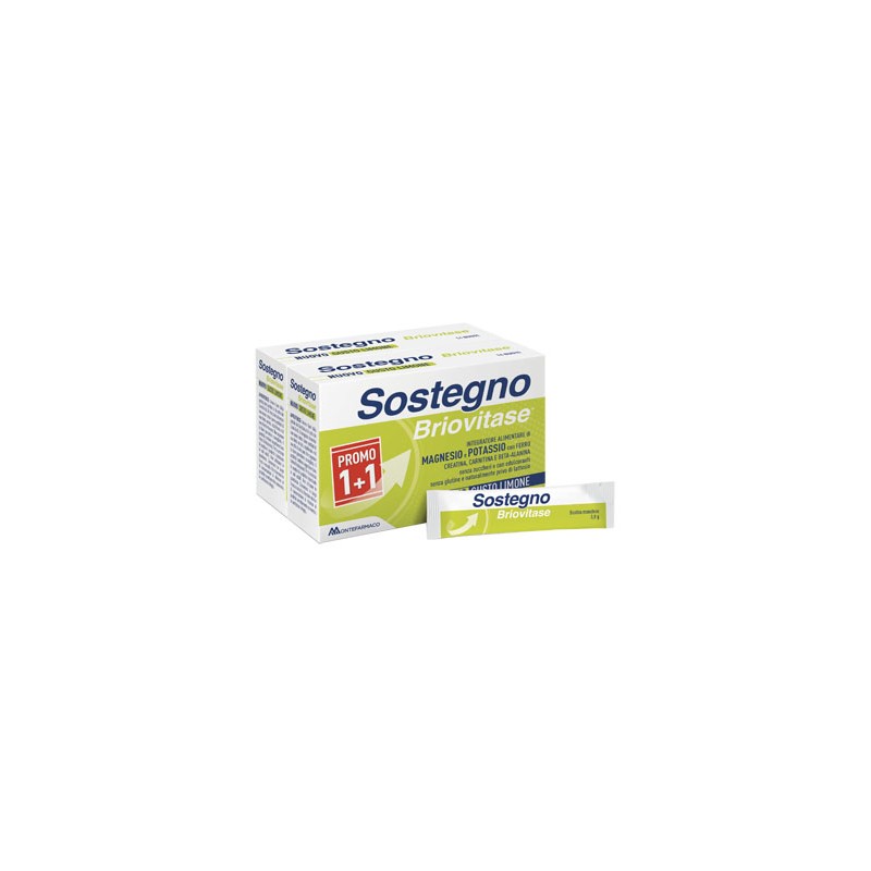 Montefarmaco Otc - Briovitase Sostegno 14+14 Bustine Gusto Limone Sali Minerali