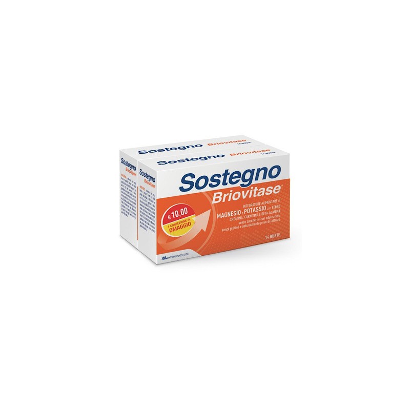 Montefarmaco Otc - Briovitase Sostegno 14+14 Bustine Gusto Agrumi Sali Minerali