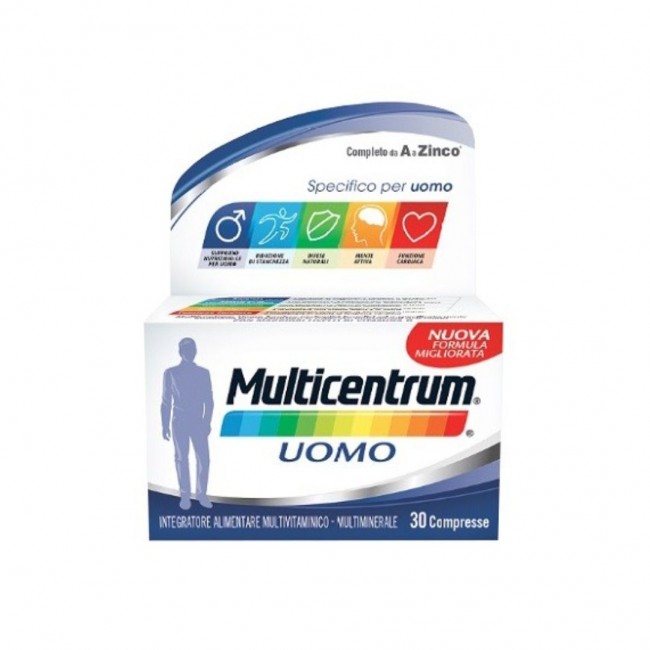 Multicentrum - Multicentrum Uomo Integratore Multivitaminico E Multiminerale - 30 Compresse