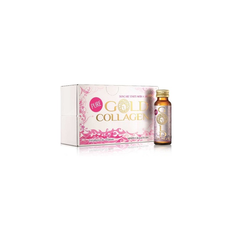 Montefarmaco - Minerva Research Labs Gold Collagen Pure 10 Flaconi 50 Ml