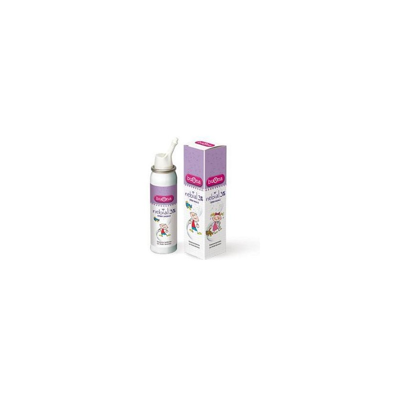 Buona - Buona Societa' Benefit Nebial Soluzione Salina Ipertonica Di Sodio Cloruro Al 3% Con Acido Ialuronico Spray Nasale 100 Ml