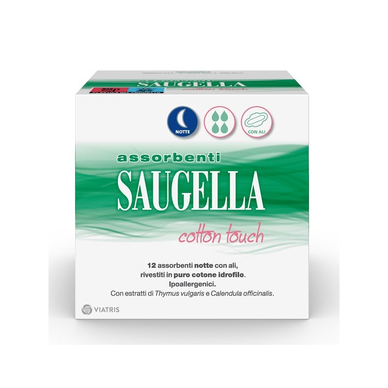 Cooper Consumer Health It - Saugella Cotton Touch Assorbenti Notte - 12 Pezzi