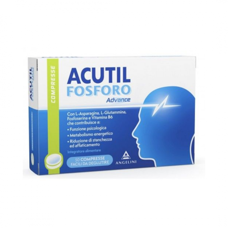 Angelini Pharma - Acutil Fosforo Advance Per La Concentrazione - 50 Compresse