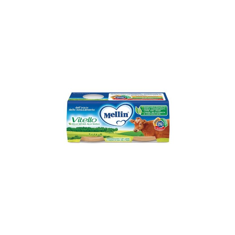 Mellin - Danone Nutricia Soc. Ben. Mellin Omogeneizzato Vitello 2 X 80 G