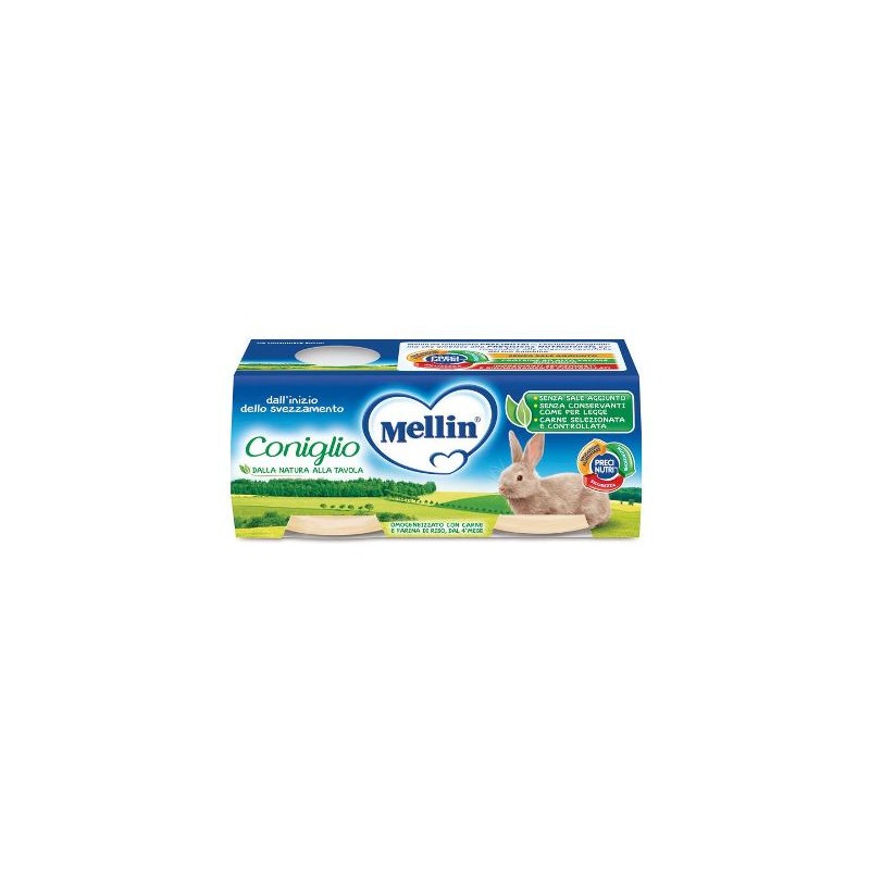 Mellin - Danone Nutricia Soc. Ben. Mellin Omogeneizzato Coniglio 2 X 80 G