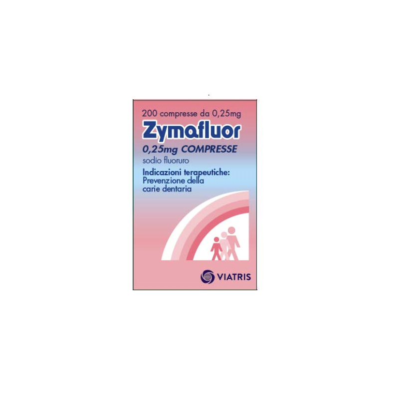 Meda - Zymafluor 0,25 Mg 200 Compresse Profilassi Delle Carie