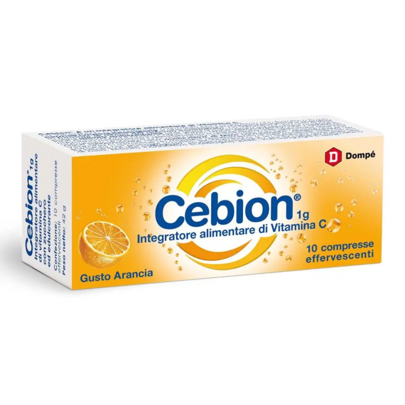 Procter & Gamble - Cebion Effervescente Vitamina C - 10 Compresse Gusto Arancia