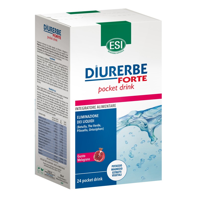 Esi - Esi Diurerbe Forte Pocket Drink Melograno 24 X 20 Ml