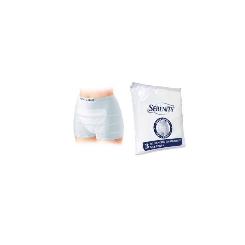 Serenity - Mutandina A Rete Per Incontinenza Serenity Panty Comfort Xl 3 Pezzi