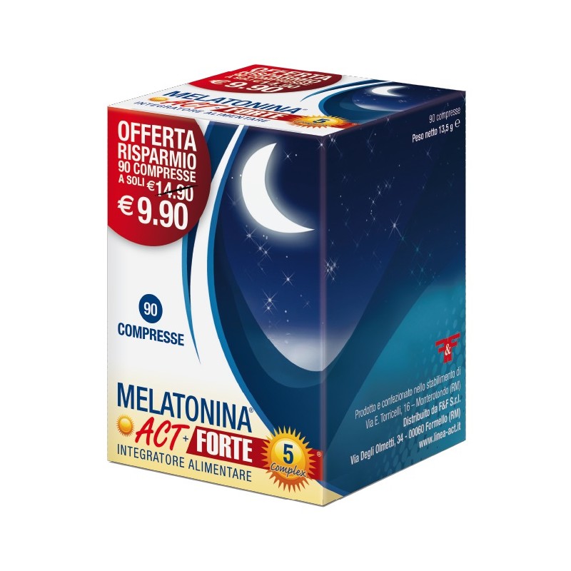 Felpharma Srl - F&f Melatonina Act 1mg + 5 Complex Integratore - 90 Compresse