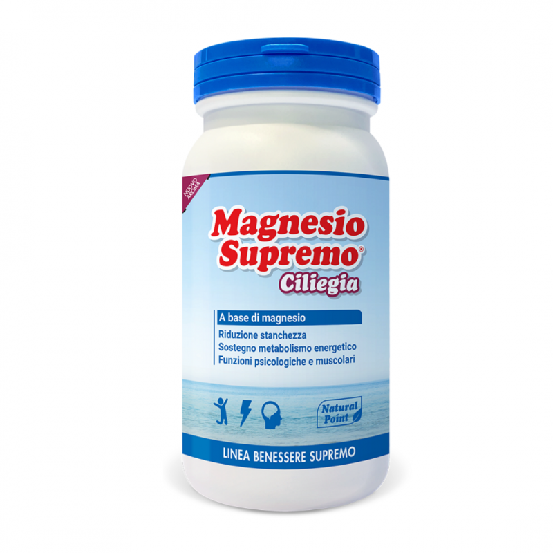Recordati - Natural Point Magnesio Supremo In Polvere - 150g Gusto Ciliegia