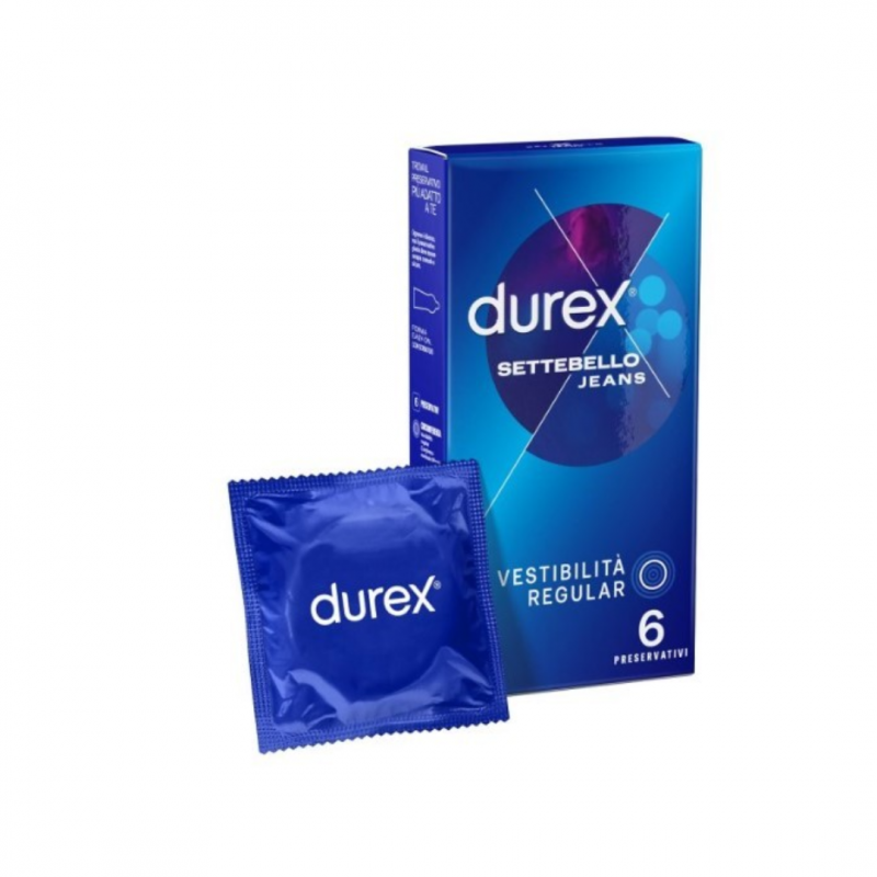 Reckitt Benckiser - Durex Settebello Jeans Vestibilità Regular - 6 Pezzi