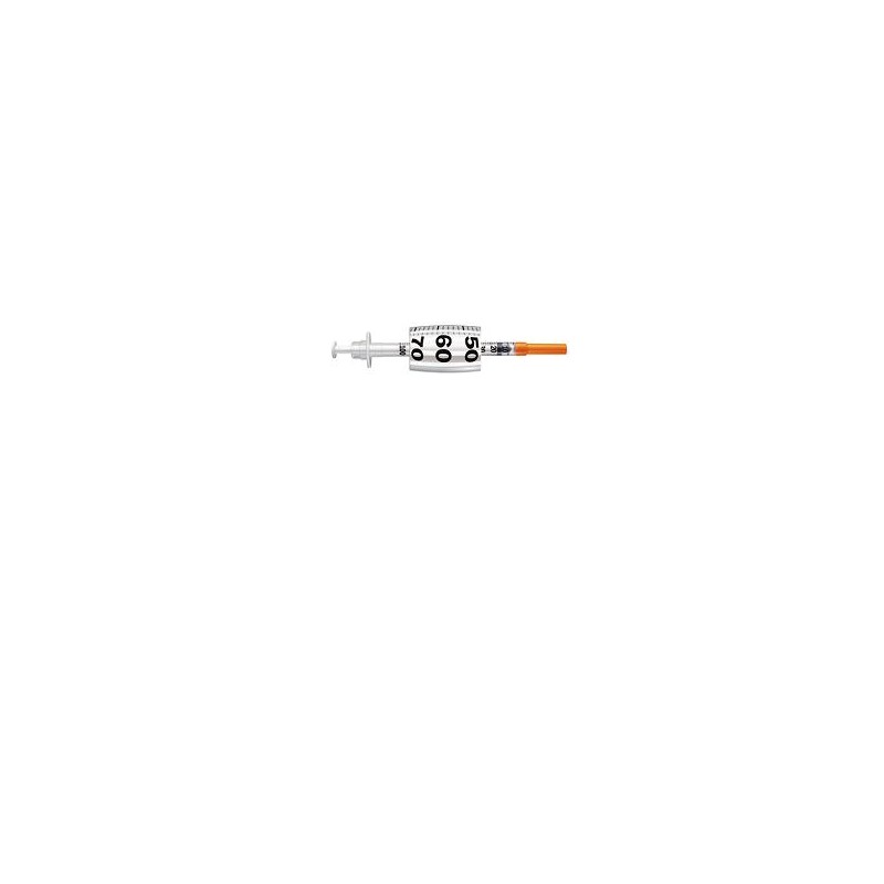 Pic Solution - Pikdare Siringa Per Insulina Pic Insumed 1 Ml 100 Ui Ago Gauge 30 Lunghezza 8 Mm Senza Spazio Morto 3 Sacchetti Da 10 Pezzi