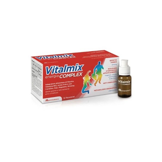 Montefarmaco Otc - Vitalmix Energia Complex Integratore Energizzante - 12 Flaconcini