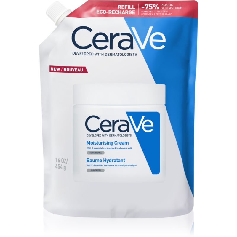 Cerave Refill Moisturizing Cream Crema Idratante Viso E Corpo Per Pelli Secche E Molto Secche Ricarica 454 G