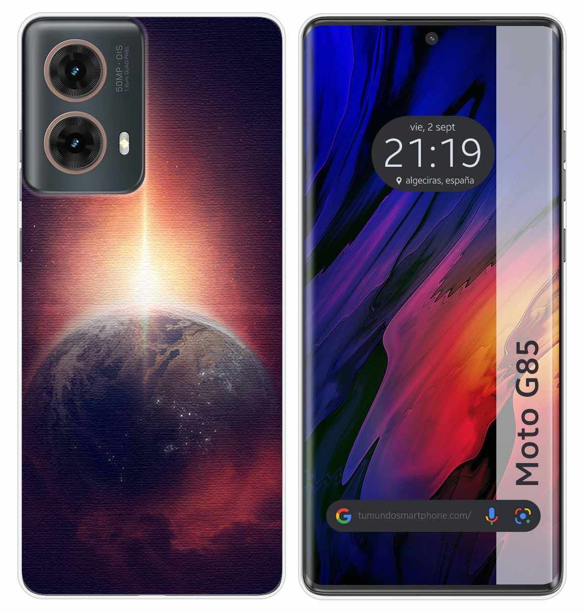 Custodia In Silicone Per Motorola Moto G85 5G Design Terra Disegni