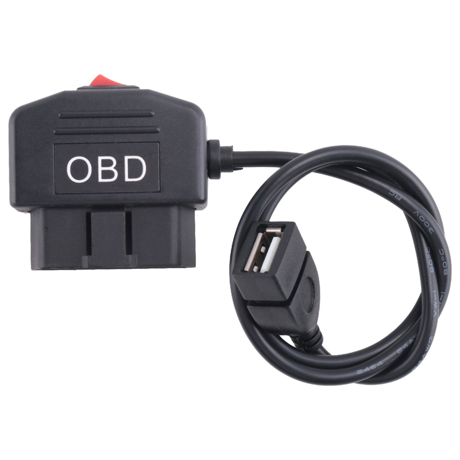 1X(24 Ore 5V 3A USB  di Ricarica per Auto  Kit Cablato con Interruttore5773