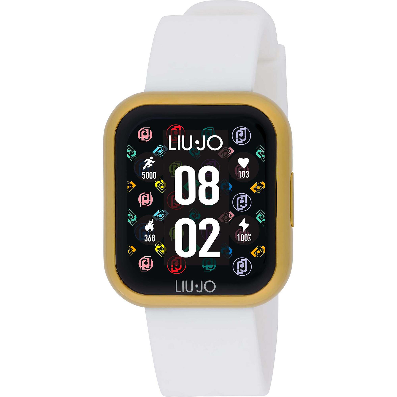 Smartwatch LIU JO LUXURY VOICE MINI SWLJ140 Silicone Bianco Gold Touchscreen