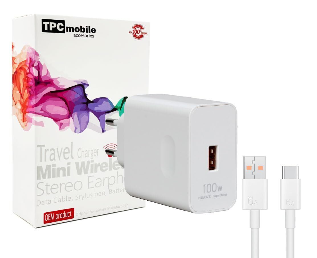 Caricatore di rete Super Charge da 100 W per Huawei Pura 70 Ultra, Pura (E5E)