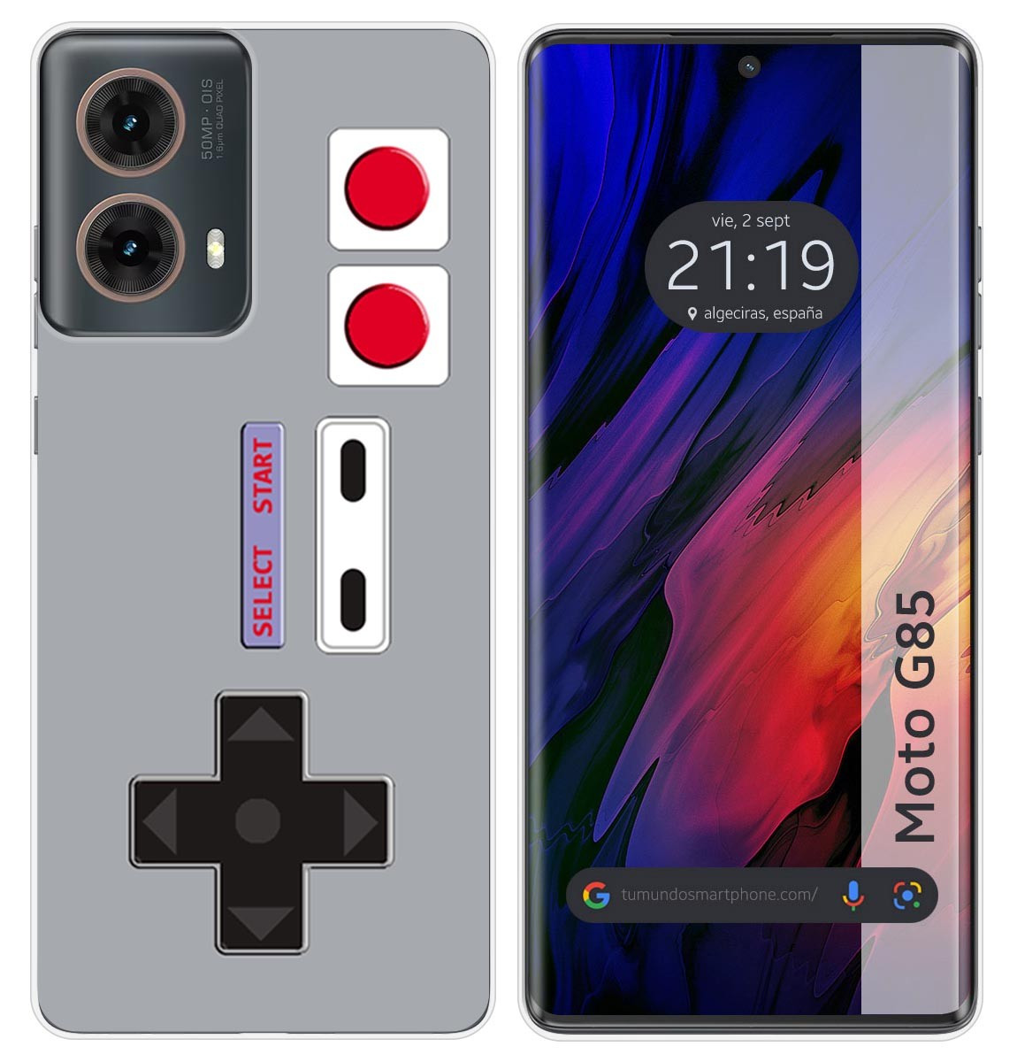 Custodia In Silicone Per Motorola Moto G85 5G Design Console Disegni