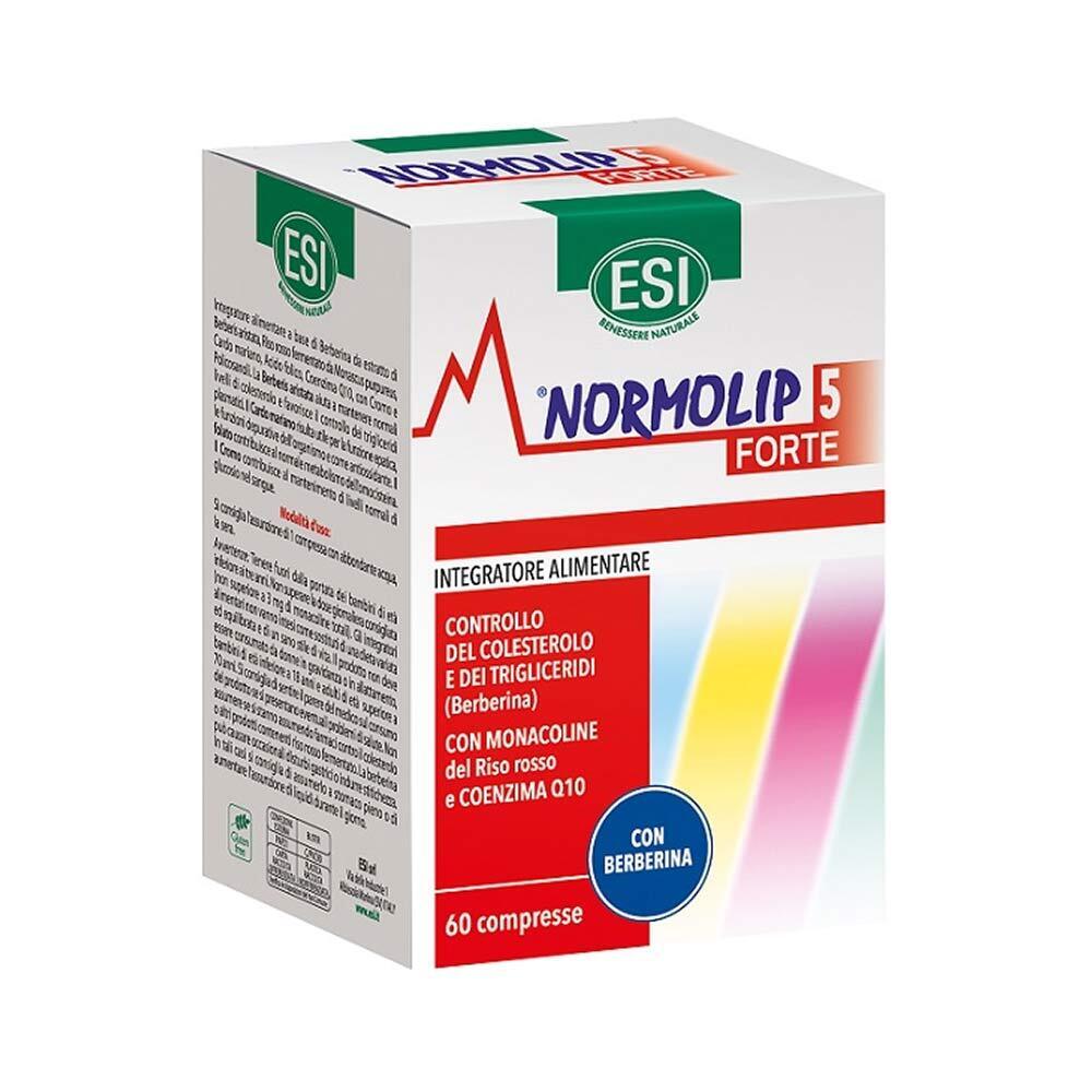 ESI Normolip 5 - Forte Integratore Colesterolo e Trigliceridi, 60 Compresse