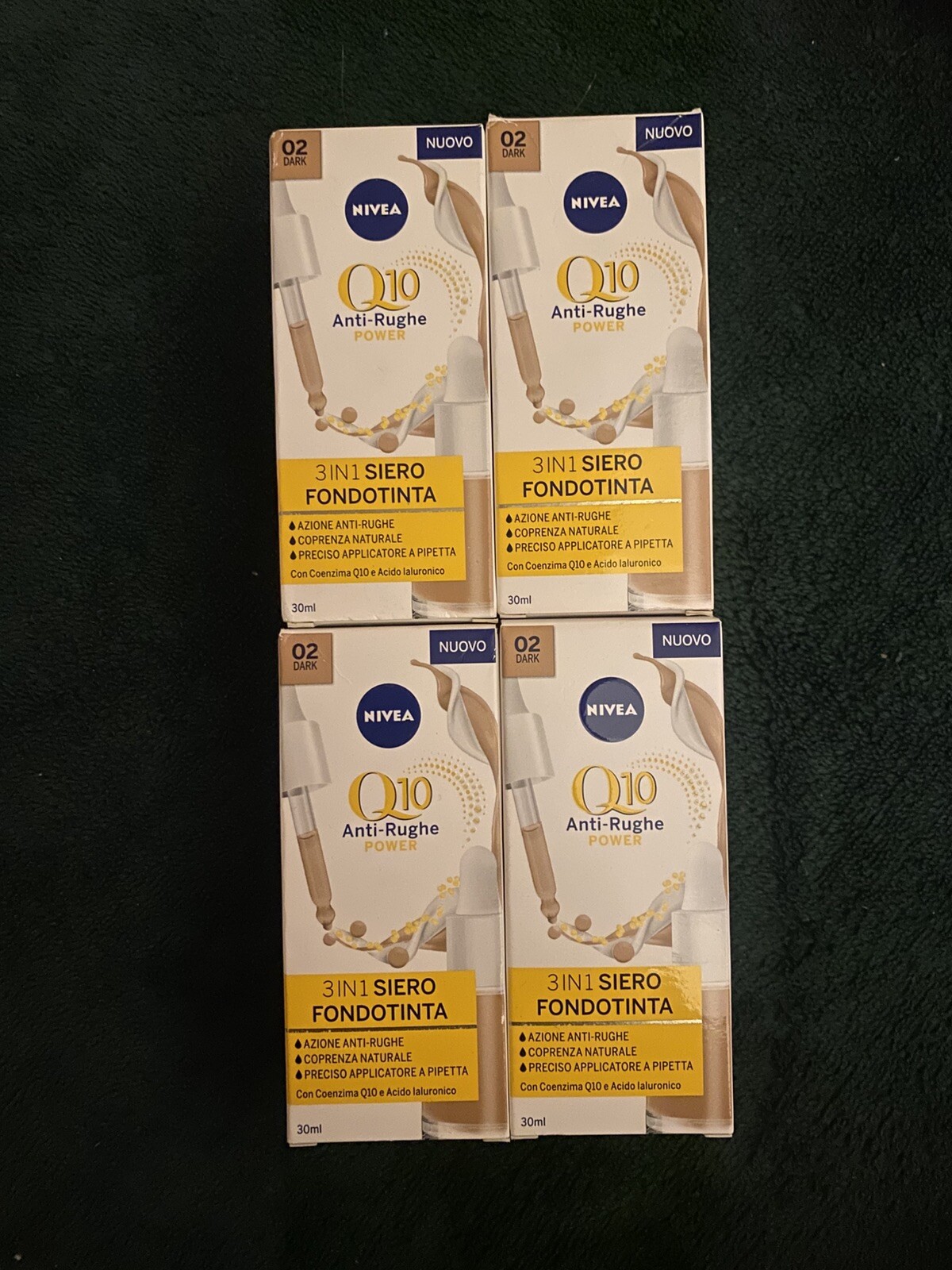 Nivea Q10 3in1 Siero Fondotinta Anti Rughe 02 Dark 30 ml
