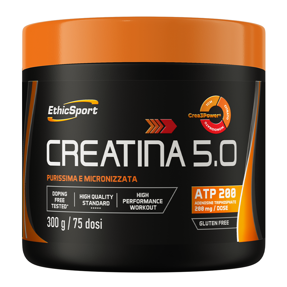 Ethicsport Creatina 5.0 Integratore Creatina Purissima e Micronizzata 300g
