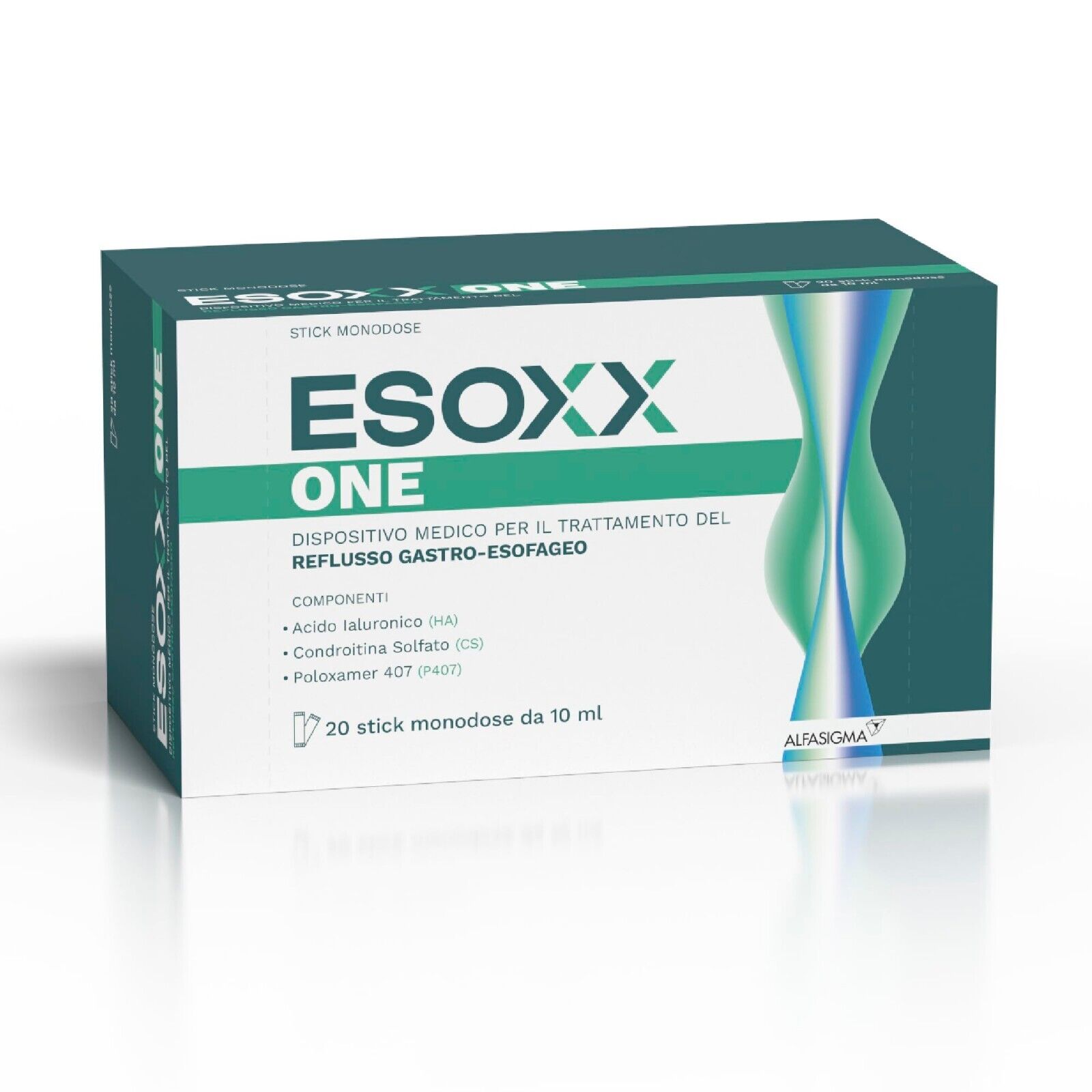 ESOXX ONE - 20 STICK MONODOSE PER REFLUSSO GASTRO-ESOFAGEO - ALFASIGMA