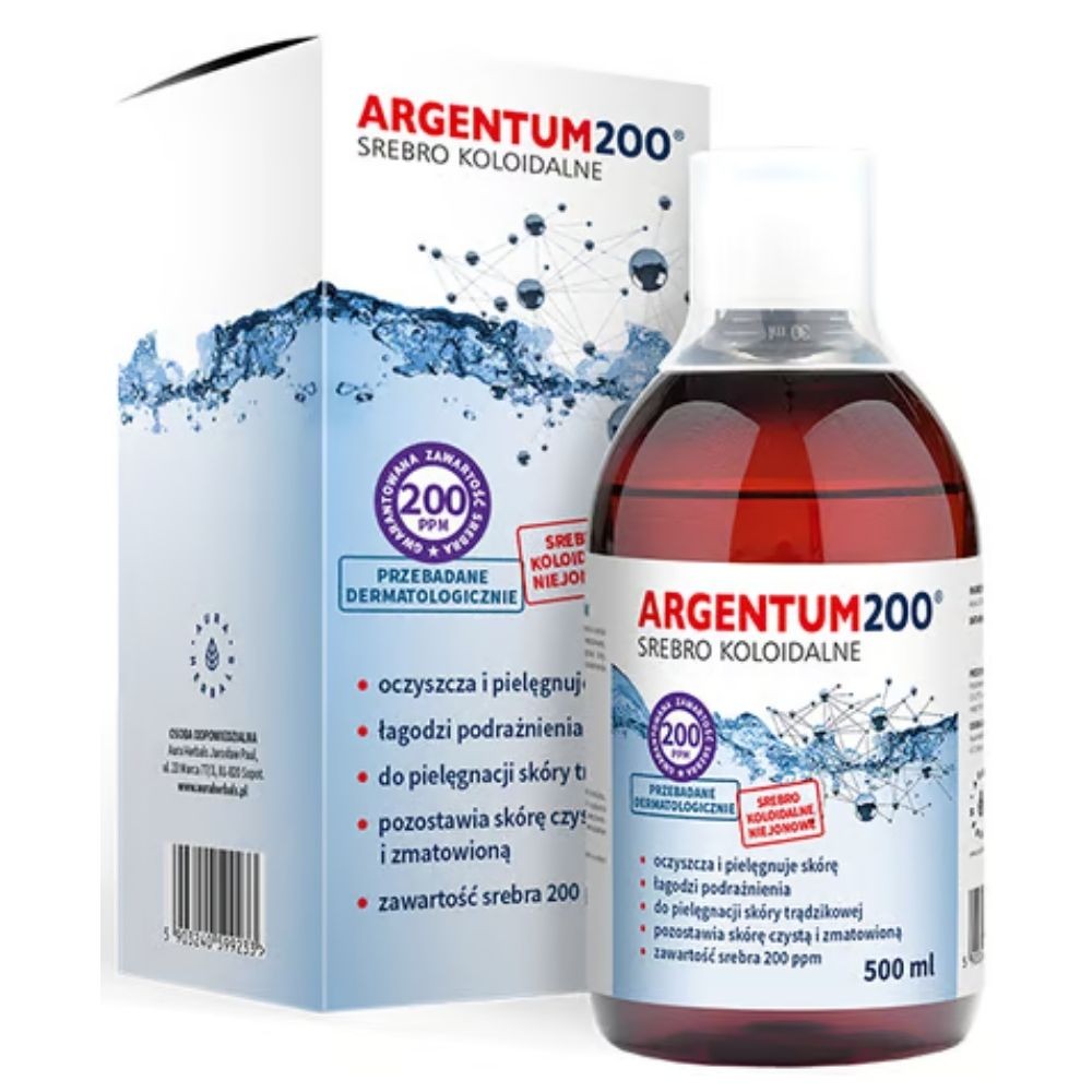 Aura Herbals Argentum200 argento colloidale 200 ppm, 500 ml